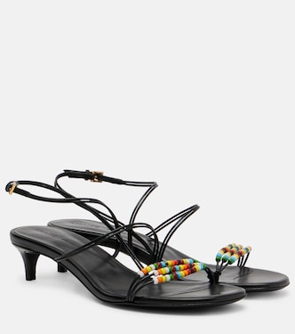 Loop 35 beaded leather sandals | Khaite
