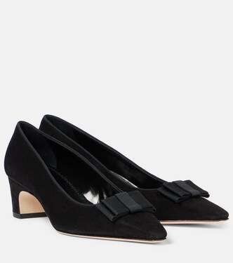 Reador bow-detail suede pumps | Manolo Blahnik