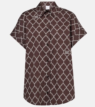 Sponda printed cotton poplin shirt | Max Mara