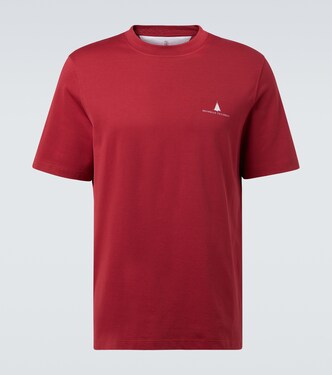 Logo cotton jersey T-shirt  | Brunello Cucinelli