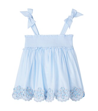 Cascadian shirred cotton top | Zimmermann Kids