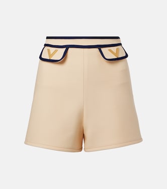 Shorts VGold aus Crepe Couture | Valentino