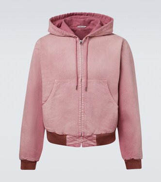 Cropped-Kapuzenjacke aus Baumwolle | Auralee