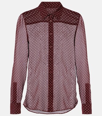Gaia polka-dot silk shirt | Nili Lotan