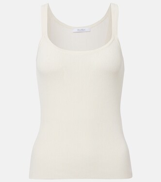 Helier ribbed-knit cotton-blend tank top | Max Mara