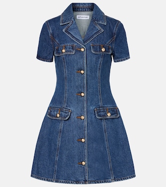 Hemdblusenkleid aus Denim | Self-Portrait