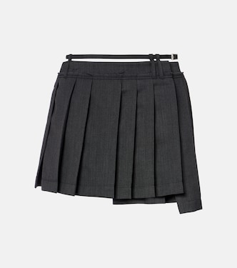 Minifalda asimétrica plisada | Acne Studios