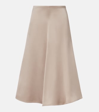 Silk midi skirt | Brunello Cucinelli