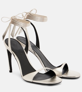 Ora 95 metallic leather slingback sandals | The Attico