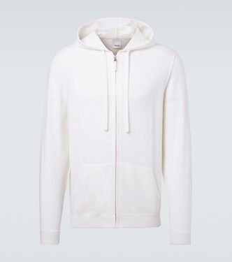 Zip-up wool and cashmere hoodie | Allude