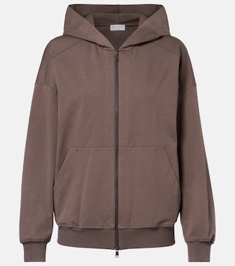Monili cotton zip-up hoodie | Brunello Cucinelli