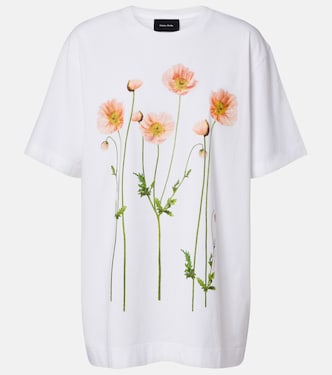 Floral cotton jersey T-shirt | Simone Rocha