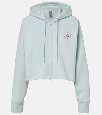 aSMC Cro cotton-blend jersey hoodie | Adidas by Stella McCartney