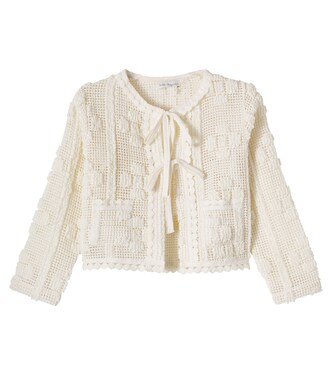 Cardigan Inez en crochet de coton mélangé | Bebe Organic