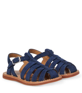Plage-Stitch Dad suede sandals | Pom d'Api