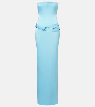 Crêpe satin bustier gown | Alex Perry