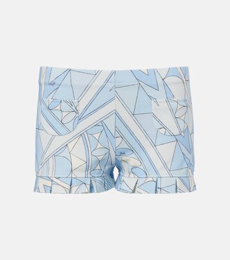 Manuba ruffled jersey shorts | Pucci