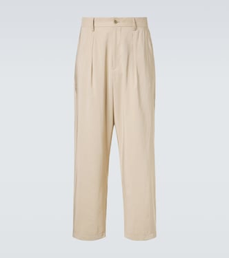 Silk-blend straight pants | Giorgio Armani
