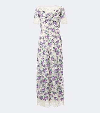 Floral lace maxi dress | Rabanne