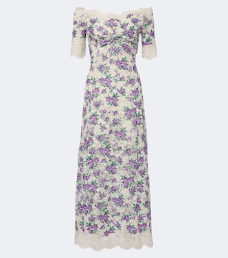 Floral lace maxi dress | Rabanne