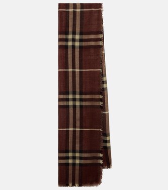 شال من الصوف والحرير Burberry Check | Burberry