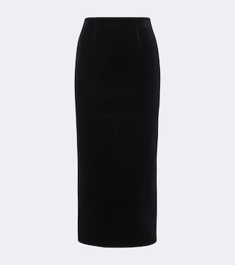 Midirock aus Samt | Roland Mouret
