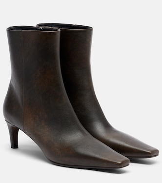 Monili leather ankle boots | Brunello Cucinelli