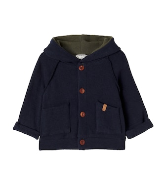 Baby Edmonton hooded cotton-blend cardigan | 1 + in the Family