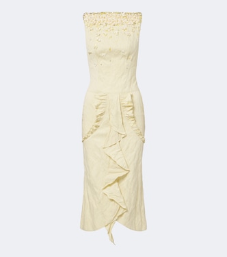 Embellished cotton-blend cocktail dress | Shushu/Tong