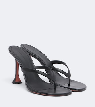 Juliette leather thong sandals | Amina Muaddi