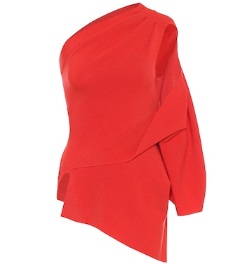 One-shoulder wool sweater | Monse