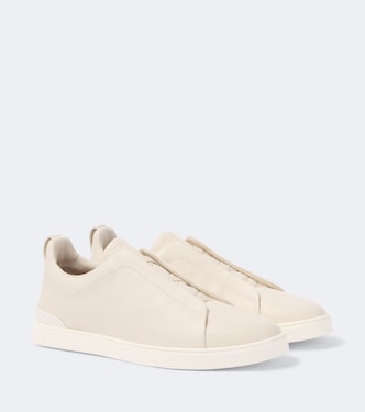 Triple Stitch leather sneakers | Zegna