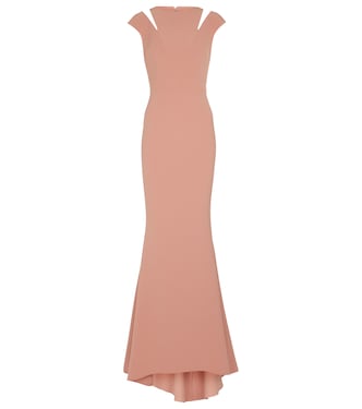 Robe longue Ambrosia en crêpe | Safiyaa