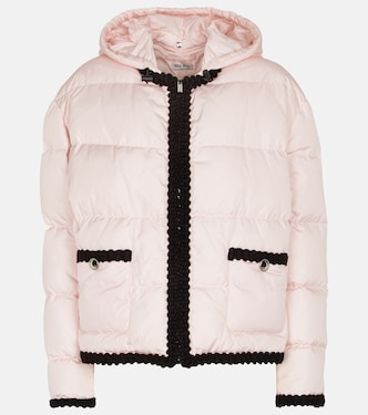 Veste doudoune à capuche | Miu Miu