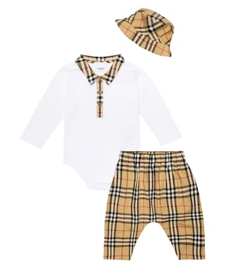 Baby Set aus Body, Hose und Hut | Burberry Kids