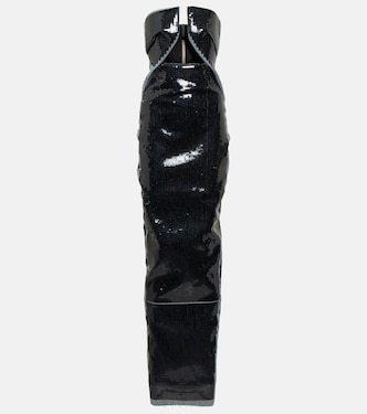 Strapless sequined gown | Rick Owens