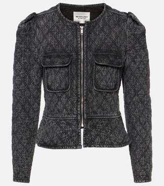 Deliona quilted denim jacket  | Marant Etoile