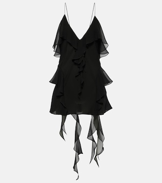 Piet ruffled silk chiffon top | Khaite