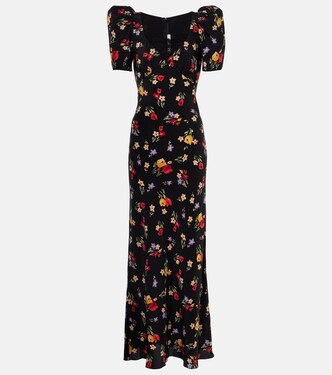 Robe longue en soie à fleurs | Rodarte