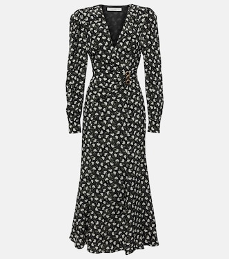 Printed silk midi dress | Alessandra Rich