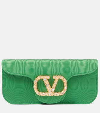 Locò Mini embellished moiré clutch | Valentino Garavani