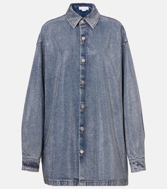 Hotfix embellished denim shirt | Stella McCartney