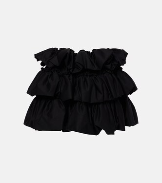 Minifalda de algodón a capas | Noir Kei Ninomiya