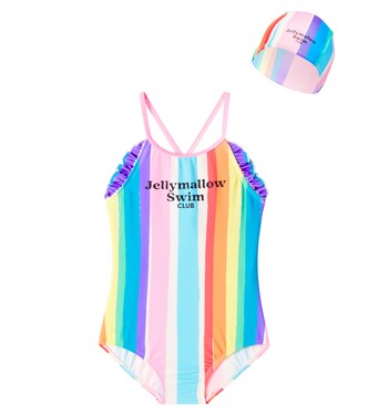 Costume intero e cuffia Rainbow | Jellymallow