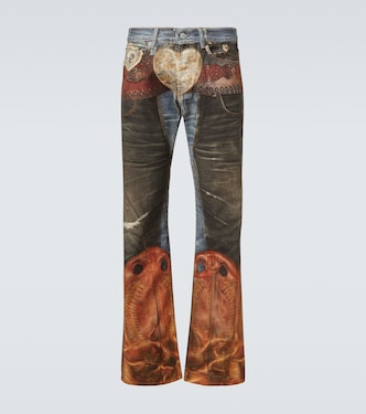 Trompe l’œil low-rise straight jeans | Acne Studios