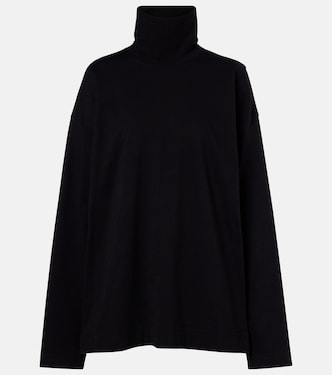 Top de cuello alto oversized de jersey | Phoebe Philo