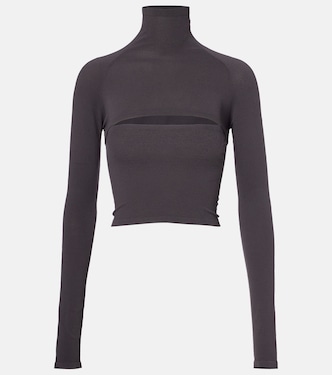 Second-Skin cropped cutout top | Alaïa