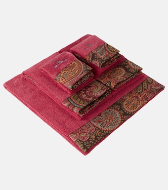 Set of 5 cotton terry towels | Etro