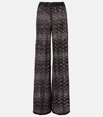 Open-knit wide-leg pants | Missoni