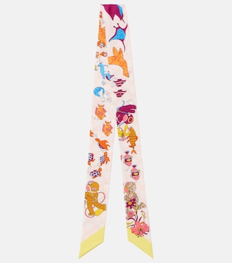 Printed silk twill scarf | Gucci